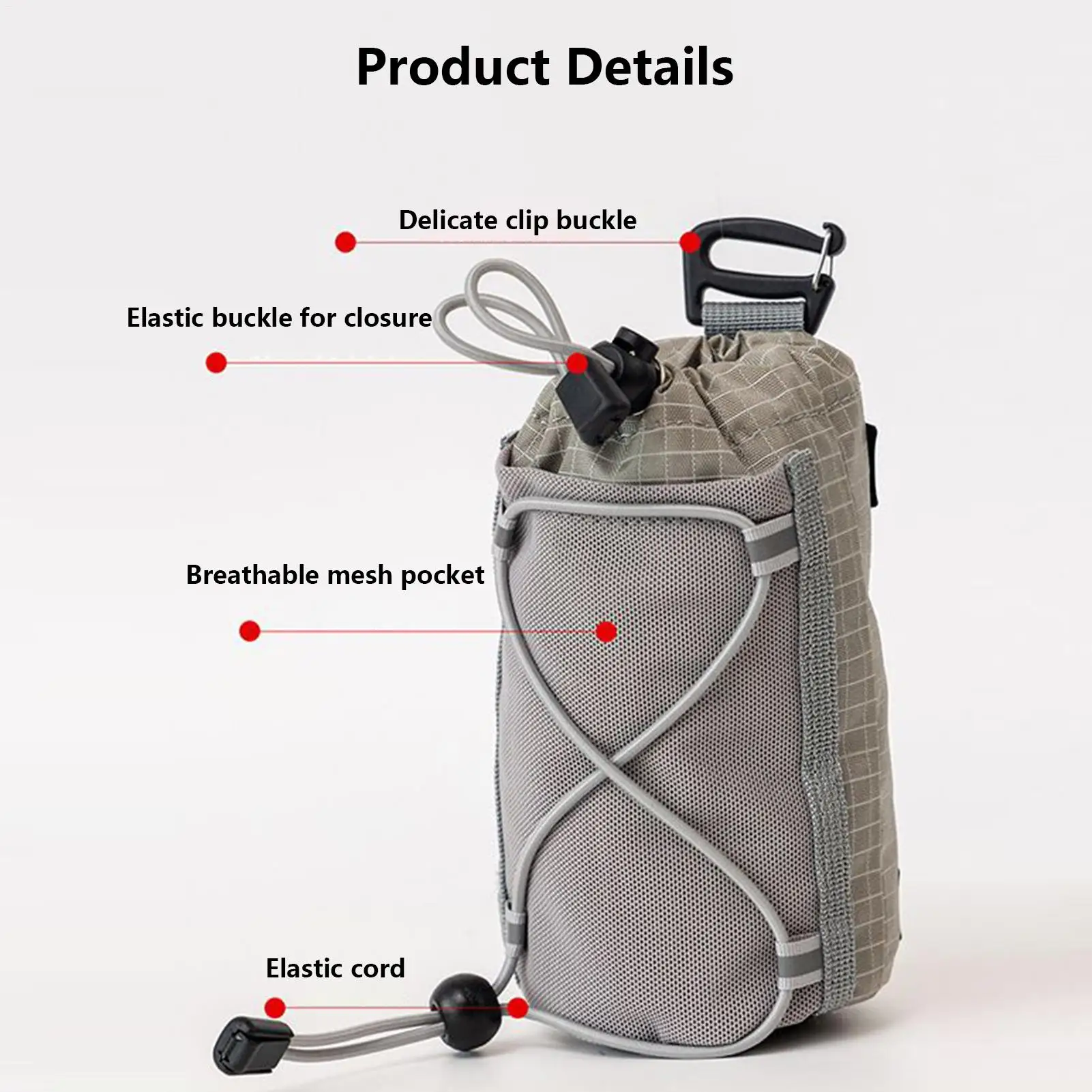 

Backpack Strap Phone Holder Waterproof Mesh Bottom Sling Bag Phone Backpack Shoulder Strap Pouch For Hikers Arm Belt Sports