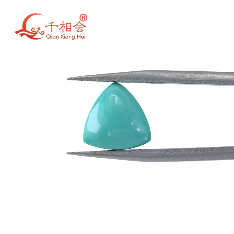 Natural Turquoise 3.9ct blue color trillion shape cabochon Decoration Gifts Loose Gemstone GTC certificated