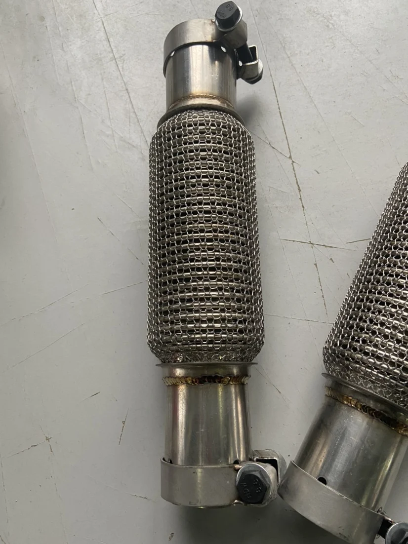 Welding-free car and truck exhaust pipe soft connection, bellows five-layer thickened 304 stainless steel 63-76 view 2