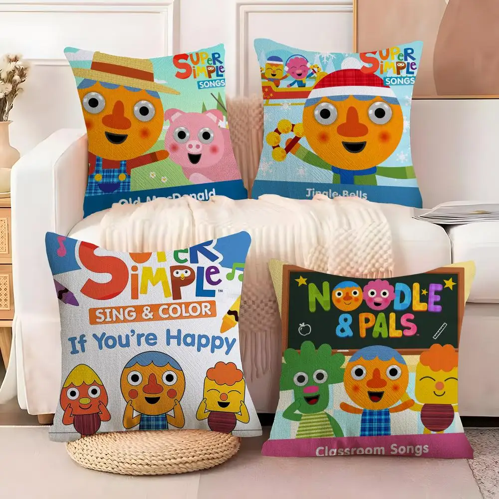 

Наволочка Cartoon N-Noodle&P-Pals, шелковистая, элегантная, удобная, для дивана, кровати, с невидимой молнией