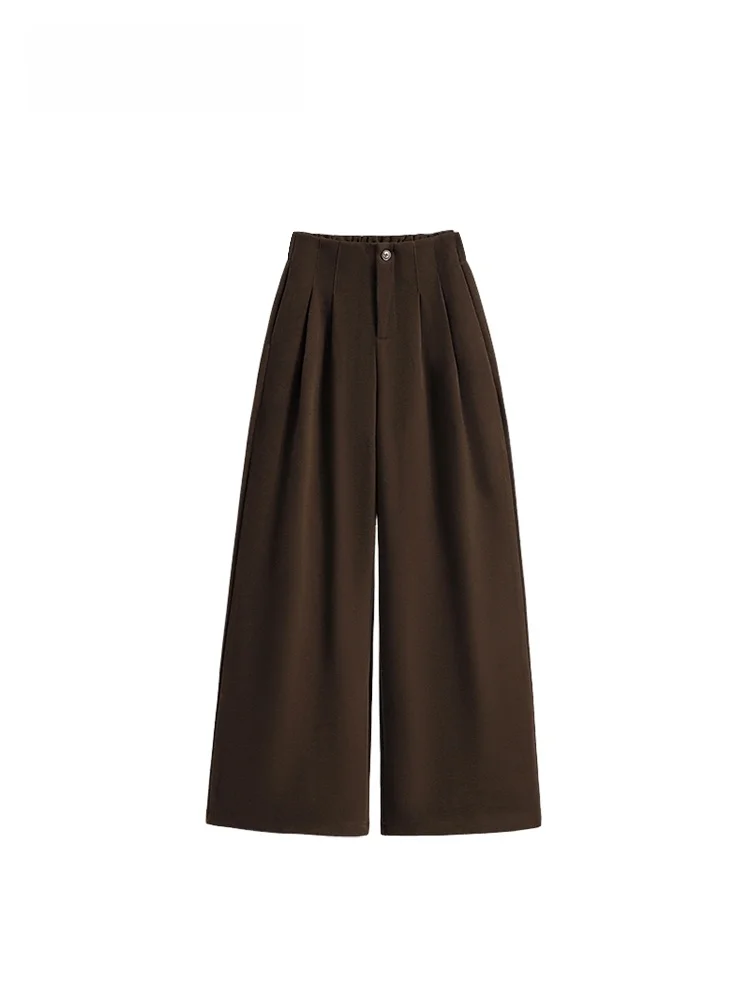 

Брюки с высокой талией на флисовой подкладке для женщин больших размеров, в стиле Harajuku, для весеннего сезона, повседневные, модные