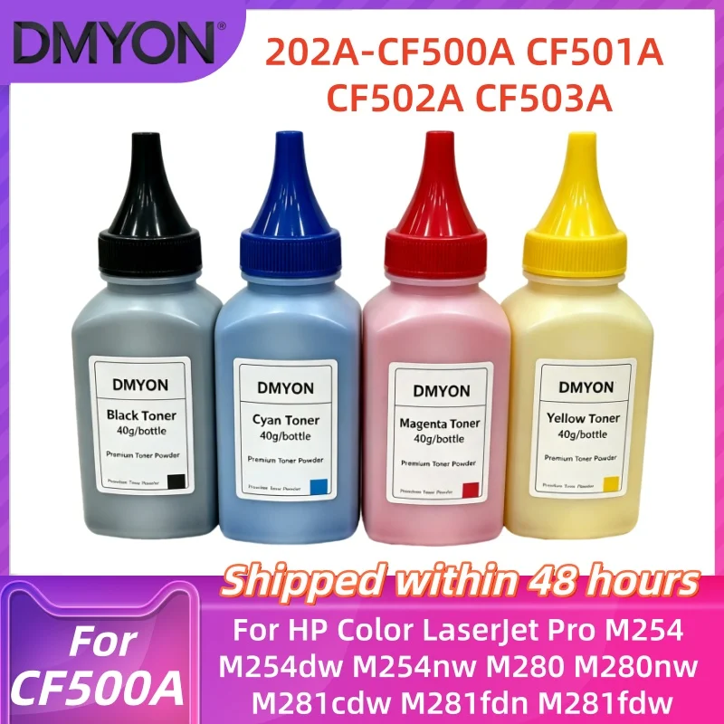 202A-CF500A Toner Powder for HP Color LaserJet Pro MFP M281cdw M281fdn M281fdw CF500 501 502 503A
