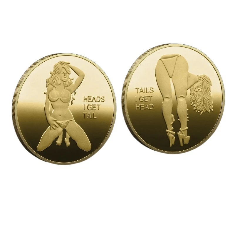 

10PCS Sexy Woman Coin Mermaid Coins Get Commemorative Coin New Adult Challenge Plated Art Lucky Girl Tourism Travel Gift