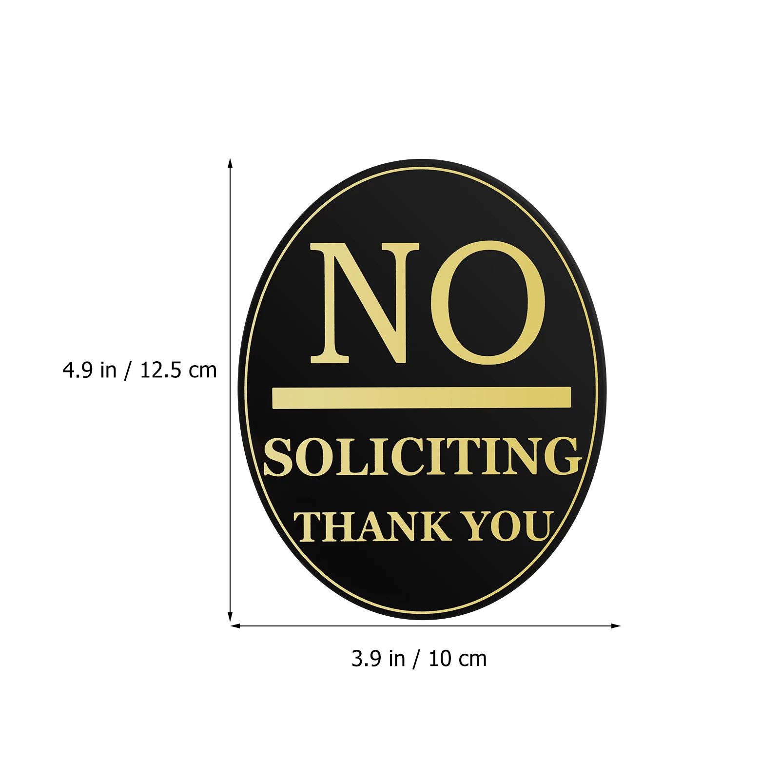 Acrylic No Soliciting Sign Thick Warning Sticker For Home Door Yard Window No Soliciting Signs For