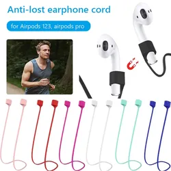 AirPods Pro Airdots 용 자기 무선 분실 방지 실리콘 이어폰 로프 홀더 케이블 Samsung Buds Plus 헤드폰 목 문자열