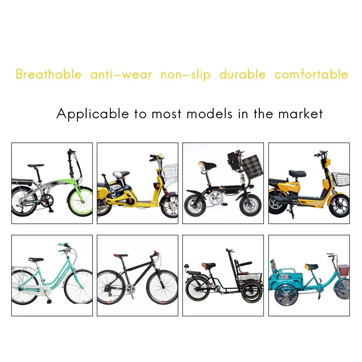 Electric Bicycle Seat Battery Car Soft Saddle Electric Bicycle Seat Cushion Seat Enlarged Thick Seat HOT