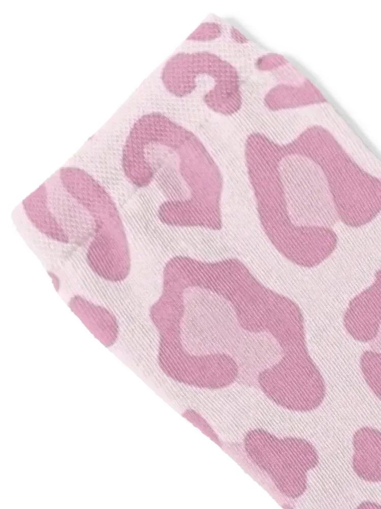 Pink Cheetah Print Socks custom soccer anti-slip Woman Socks Men's