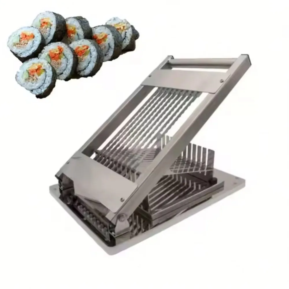 Kommerzielle Manuelle Sushi-Roll-Schneidemaschine Japanisches Reis-Sushi-Roll-Schneidewerkzeug Sushi-Roll-Schneider Schneidemaschine
