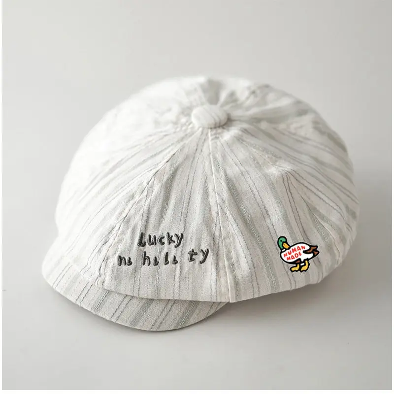casquette-de-newsboy-rayee-human-made-respirante-legere-pour-l'ete-unisexe