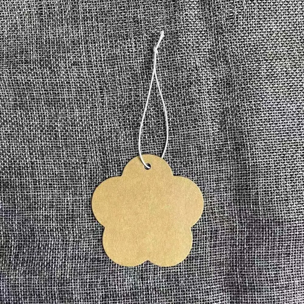 Durable Kraft Paper Tags With Elastic Loop Blank Price Labels For Jewelry Boutique Retail Apparel Merchandise Organizing Tools