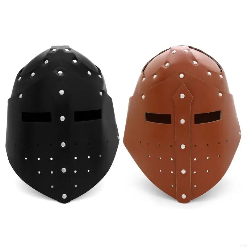 

Templars Crusader Knights Helmet Medieval Costumes Full Face Mask for Halloween