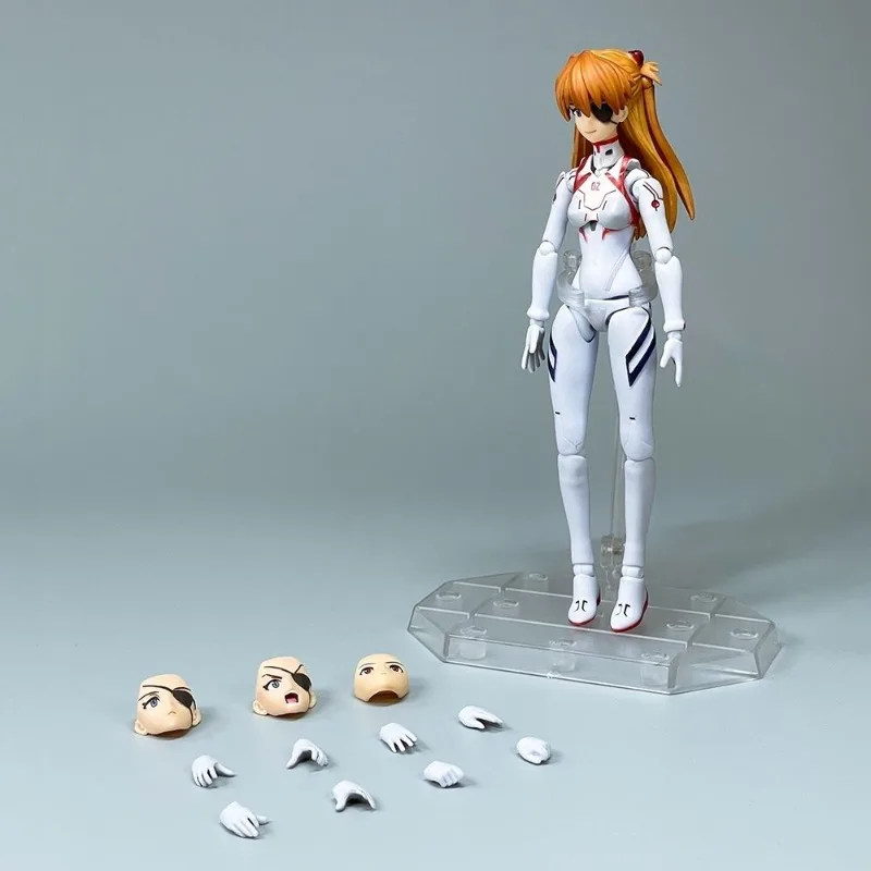 Akham Asylum Style Evangelion Action Figure: Asuka e Mari Makinami in White Battle Suits Modello da collezione Giocattolo Regalo per bambini