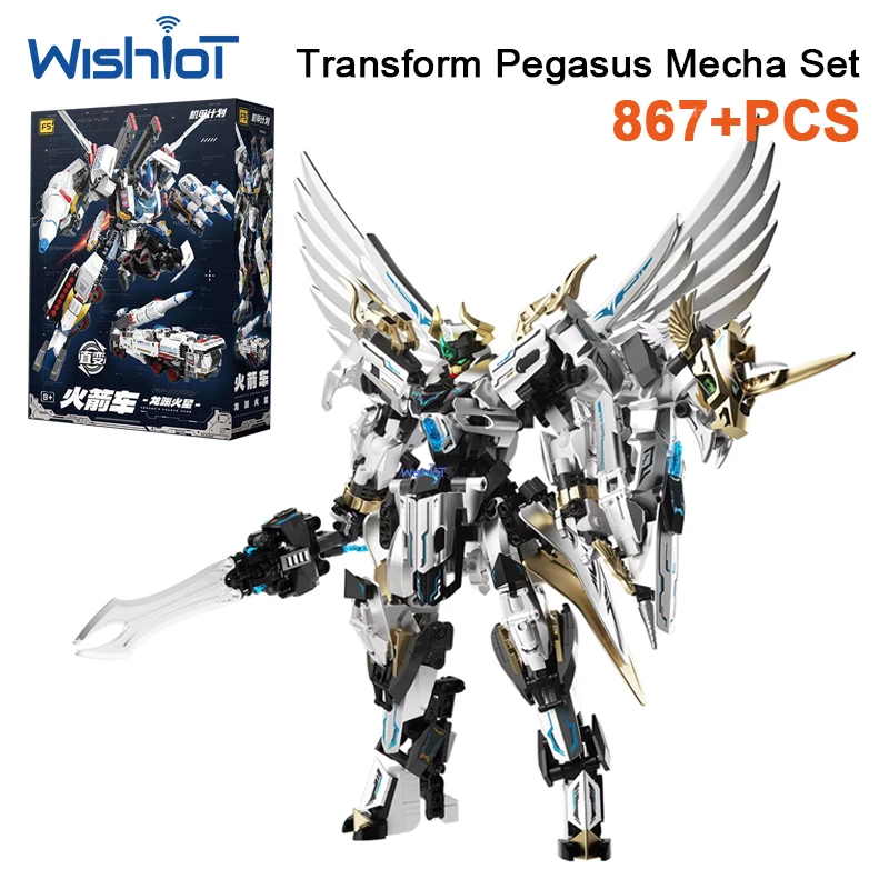 a0019-blocchi-da-costruzione-meccanici-pegasus-2-in-1-robot-guerriero-trasformabile-modello-di-armatura-giocattolo-decorativo-per-camera-regalo-di-natale-per-bambini