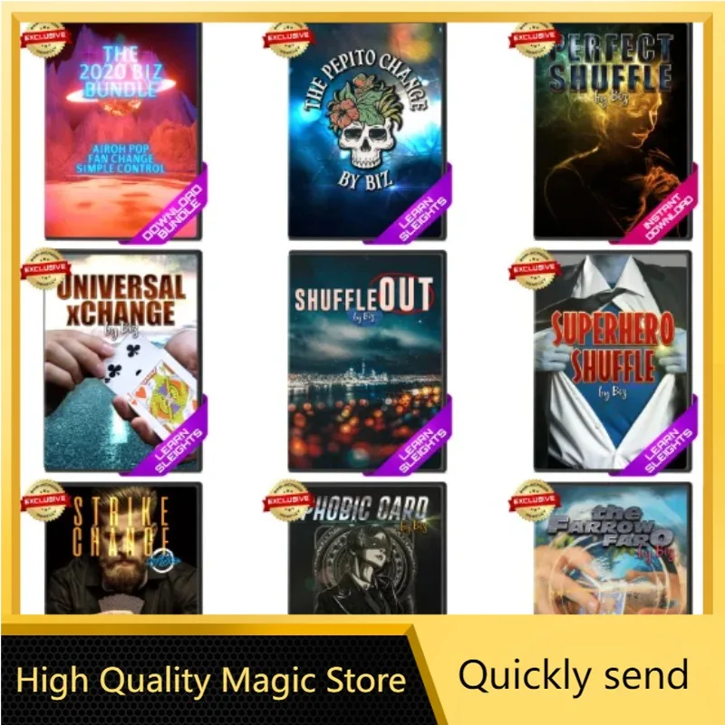 

Magic collection by Biz (16 pcs) Magic tricks ( High Quality Magic Store Download ）