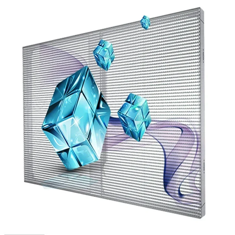 High Quality Transparent Led Curtain Display Transparent P3.91 Outdoor Mesh Led Screen