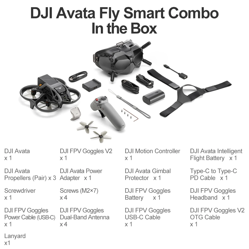DJI AVATA Pro ดู Combo FPV Drone Quadcopter กับแว่นตา V2 Motion Controller 4K/60fps 155 ° FOV วิดีโอ10Km 1080P Transmission