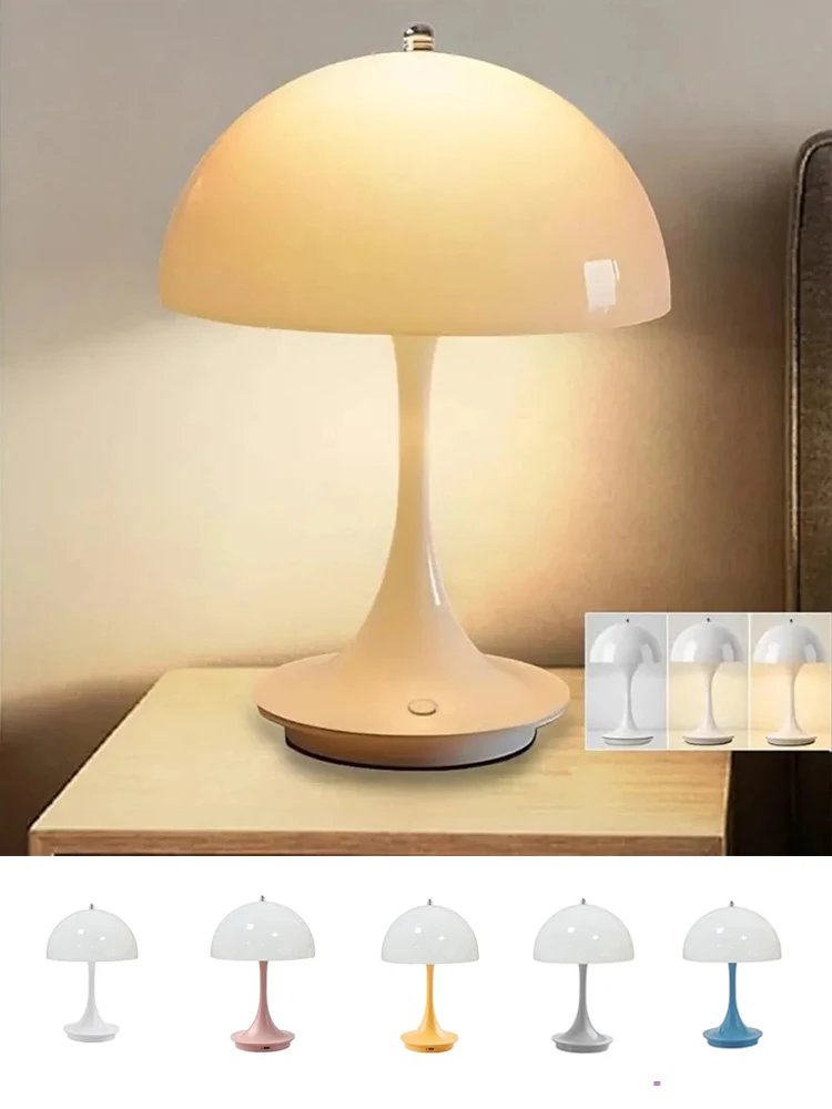 الشمال الفطر الجدول مصباح الدنماركية الحديثة الراقية شحن غرفة نوم السرير غرفة المعيشة ضوء الزخرفية مصباح ديكور الغلاف الجوي