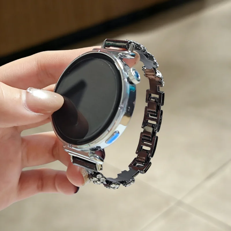 

Металлический ремешок нестандартной формы, подходящий для Huawei GT5/GT5 Pro/GT4/GT2/3/4, 22 мм/20 мм/18 мм, модный ремешок.