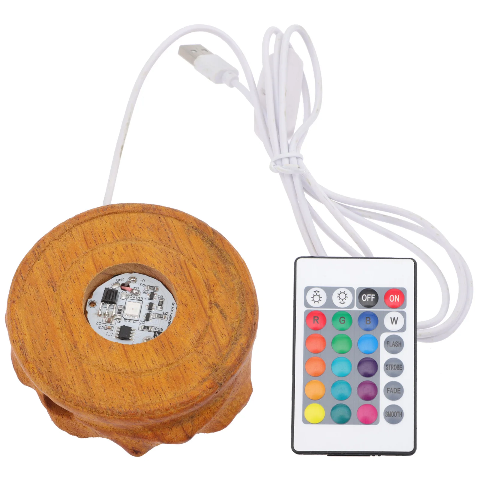 Led ليلة مزهرية مضيئة مزودة بقاعدة خشبية مضاءة كريستال كرة زجاجية حفل زفاف ديكور الزجاج المجال عرض حامل الإضاءة حامل