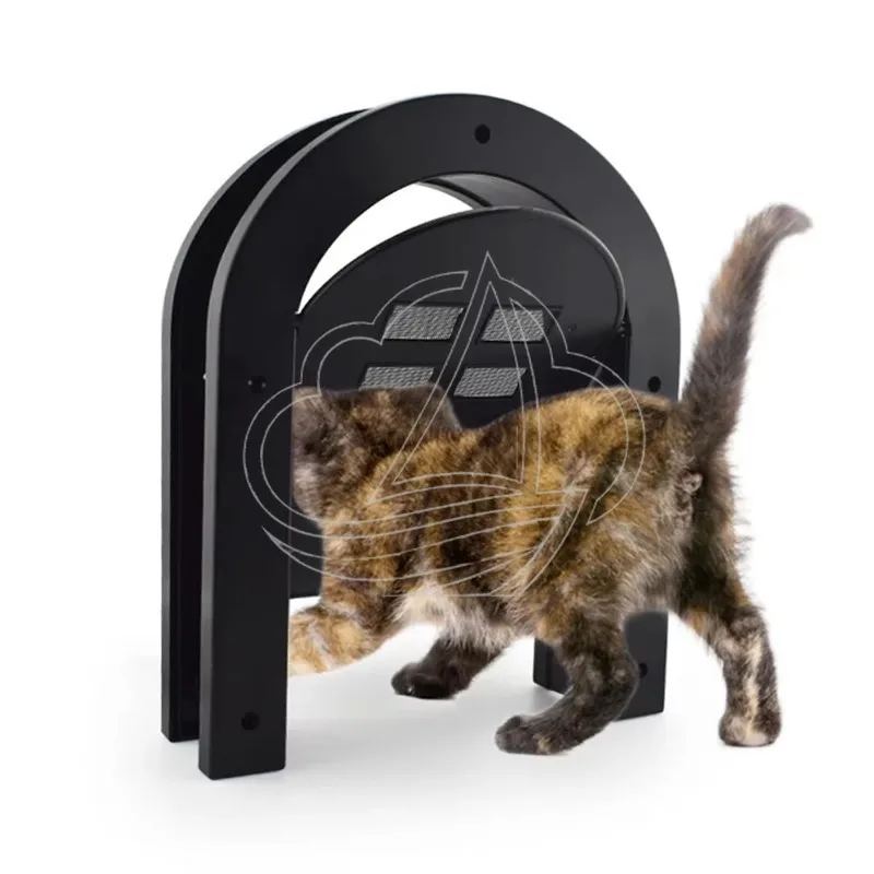 Lockable Pet Screen Door, Magnetic Self-Closing Design, Sliding Safety Gate for Cats Dogs Home Access