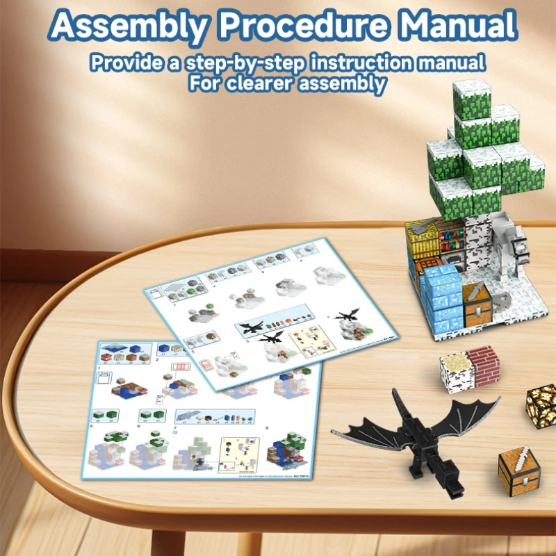 Building Blocks Zoo Magnetic World Series Educational Puzzle Toys for Boys & Girls Children's Playset gift