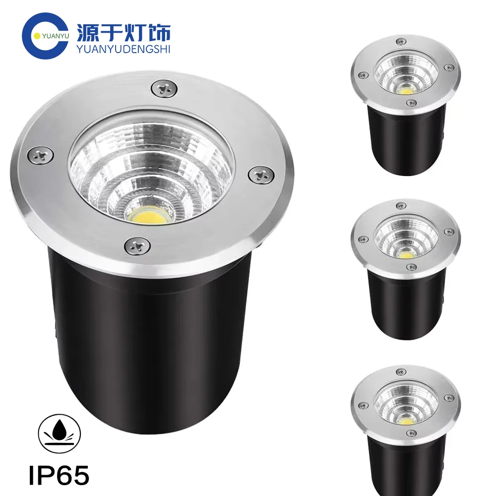 Waterproof Led Light Garden Underground 3W 5W 7W IP67 Outdoor Buried Garden Path Spot Recessed Inground Lighting 220V