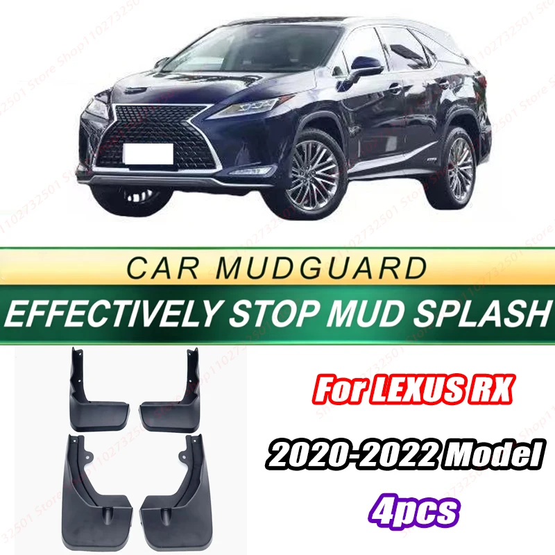 For LEXUS RX 2020-2022 Model 4PCS Front Rear Mud Flaps Splash Guards Fender Mudguards Auto Accessories