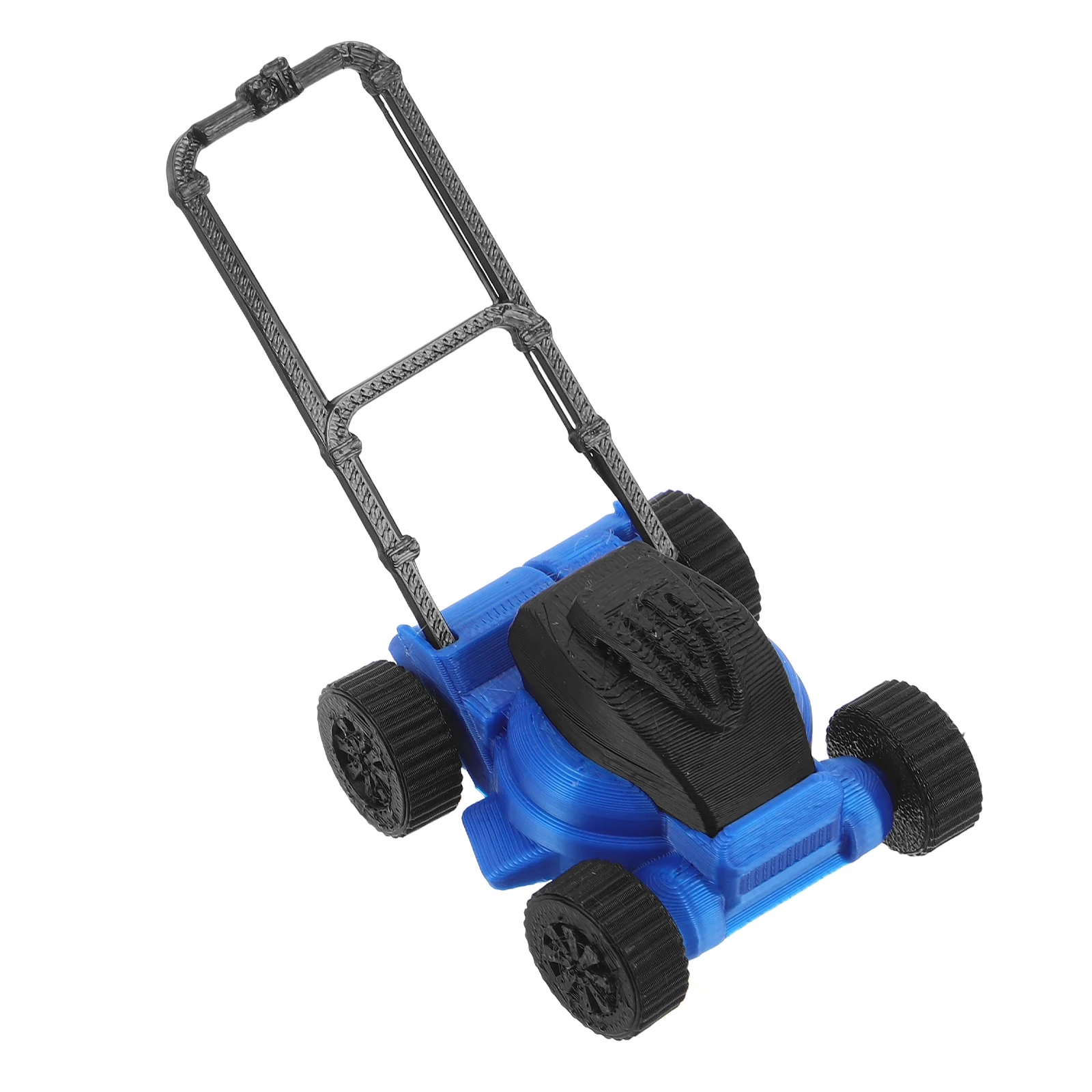 

Dollhouse Mini Mower Realistic Lawn Mower Landscaping Ornament Plastic Miniature Garden Tool for Boys Girls Room Mini Gardening