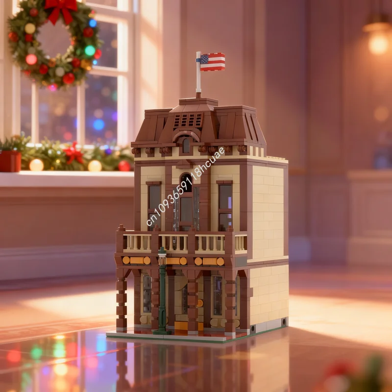 

884pcs MOC House Magic Deluxe Main Street USA Disneieny Model Building Blocks Architecture Festival Gift Toys Idea Brick