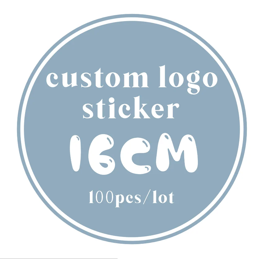 

100pcs/16cm/Personalised/ Clear/ Custom Stickers/ Photo/ Wedding Stickers/ Kraft/
