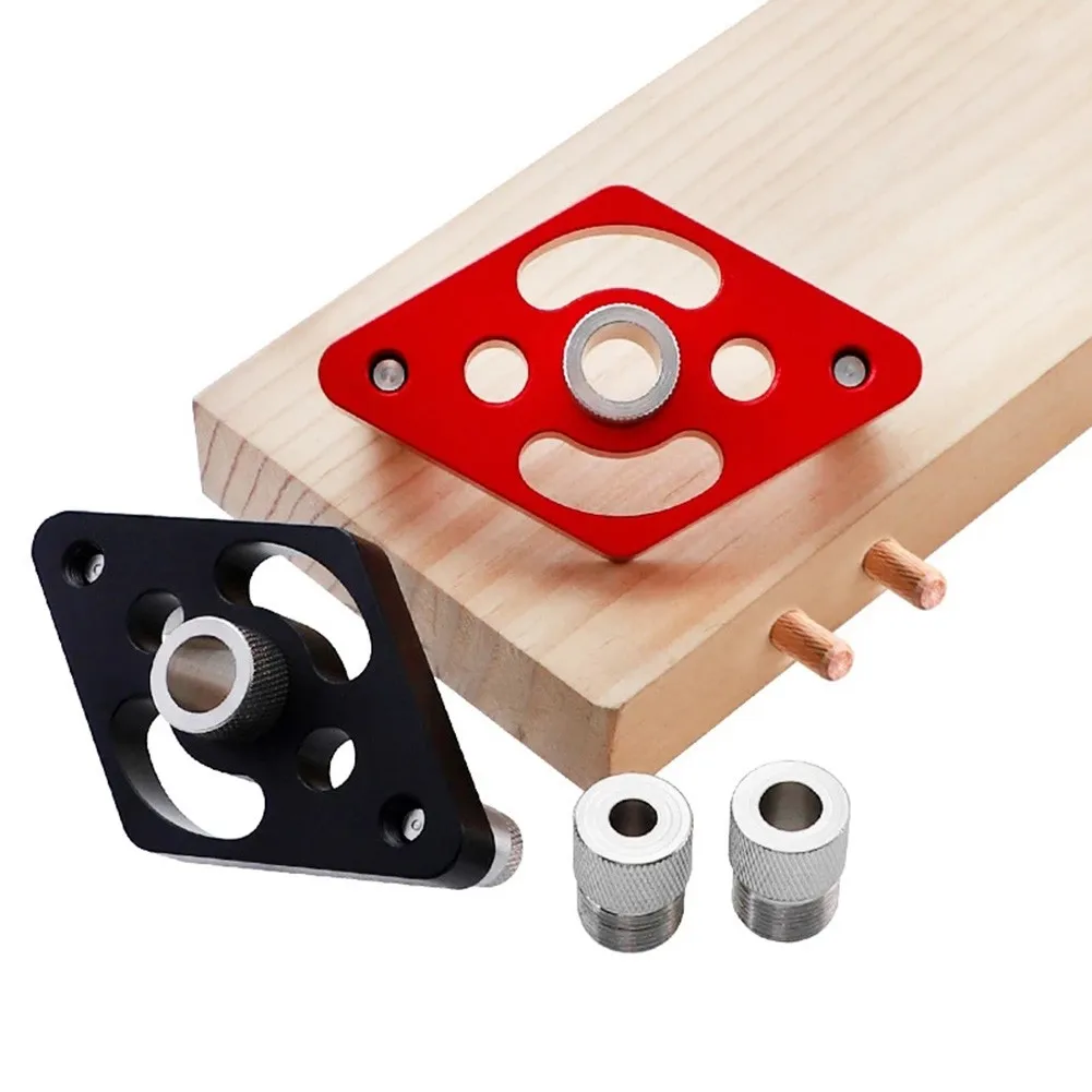

1 Set Dowel Jig Self Centering Drill Guide Locator 6/8/10mm Steel Bushing Hole Puncher For Woodworking And Drilling Tool