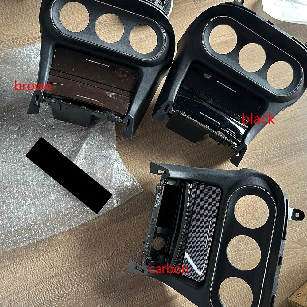 1 Piece LHD Carbon or Black or Brown Interior Board for Lancer CY 8010A189 Shift Gear Box Cover for Fortis CX AT or MT for Evo