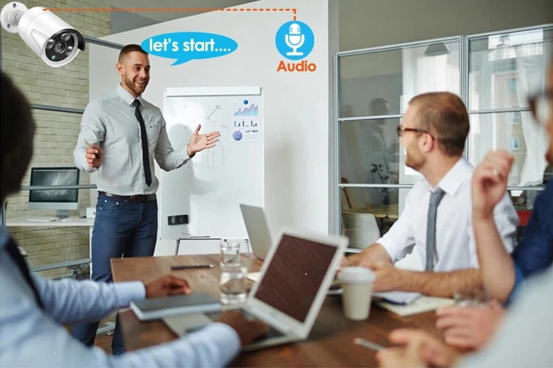 Tuya Smart APP 8 قناة عدة 2.0MP الأمن في الهواء الطلق المنزل كاميرا شبكة مراقبة IP لاسلكية في الهواء الطلق واي فاي Nvr عدة نظام CCTV الأمن