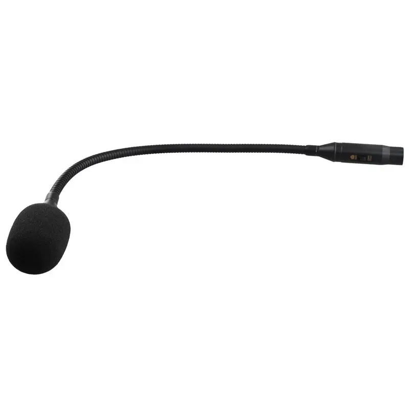ABKN-Gooseneck Microphone 3 Pin Flexible Noise Reduction Gooseneck Plug In Microphone For Meeting Rooms