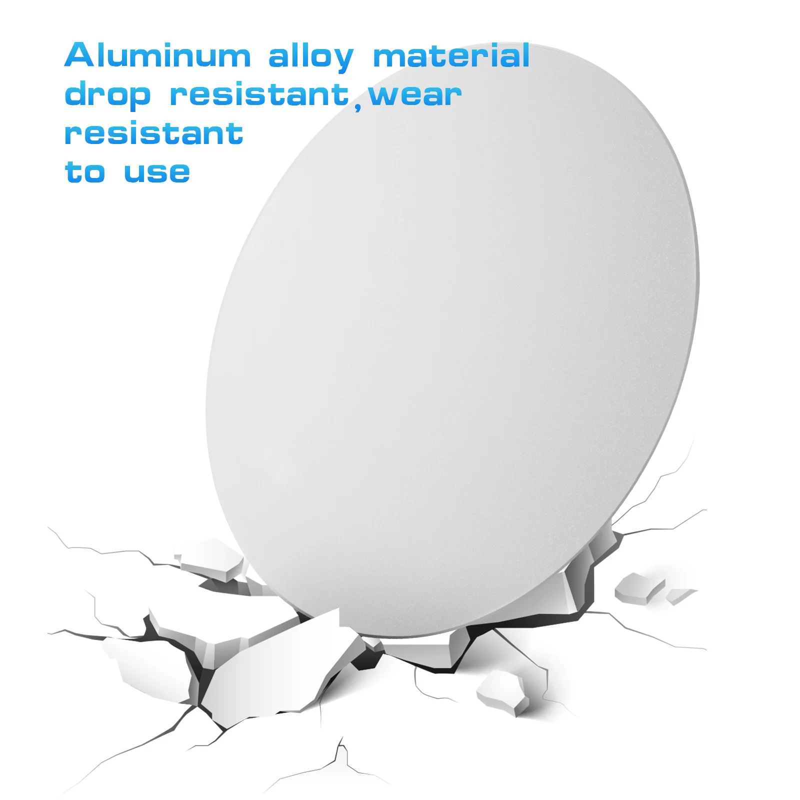 

200x200mm Aluminum Mouse Pad Round Metal Precision Surface for Desktop Pc Laptop Glass Table Use Silver Mouse Pad