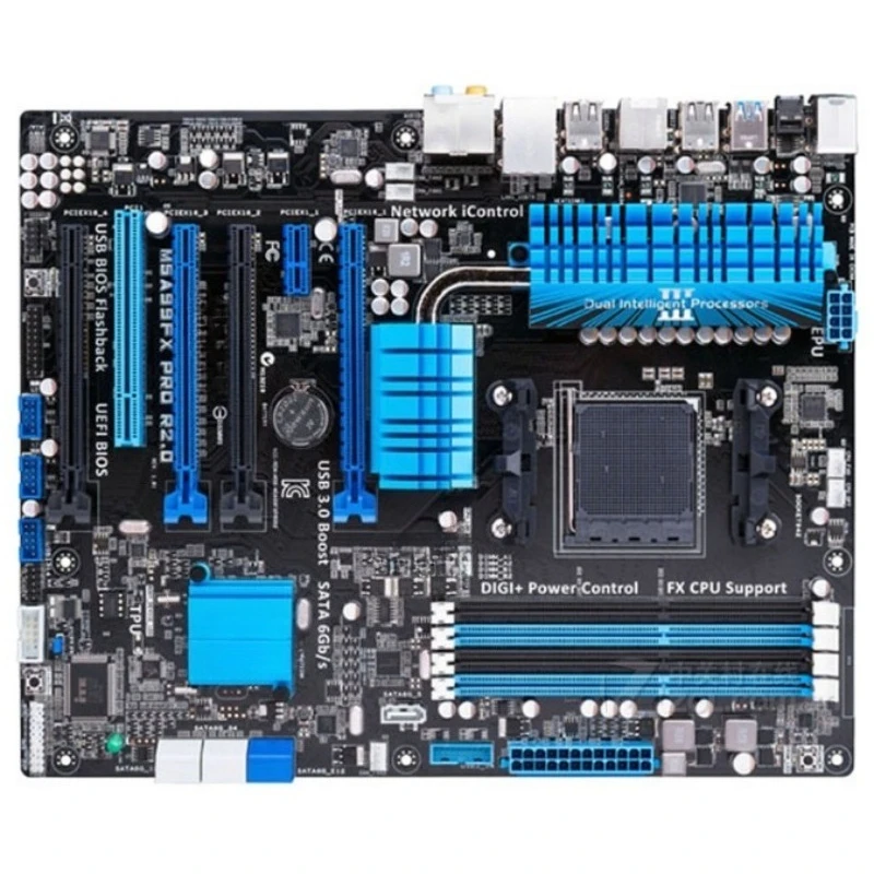 Запчасти для ASUS M5A99X EVO R2.0 DDR3 Память AM3 + интерфейс 990, бульдозер Deluxe, доска с одним дисплеем