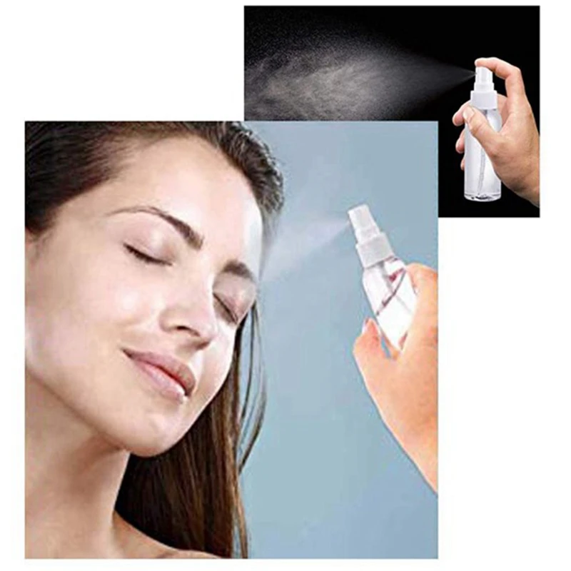 B25B 50PCS 100 Ml Transparent Plastic & 50 Pieces 50Ml Spray Bottles