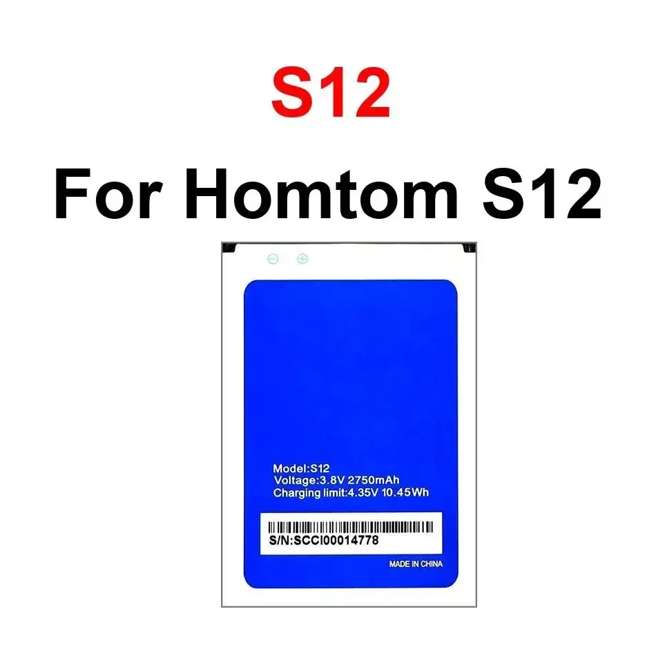 

Высокопроизводительный экологически чистый аккумулятор для мобильного телефона Homtom S12