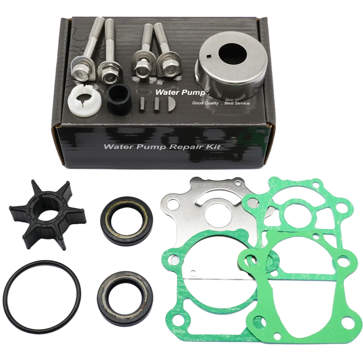 

Marine Water Pump Impeller Repair Service Kit for Yamaha 4 Stroke 70HP F70 F70A F70LA Outboard Engines 6CJ-W0078-00 18-3494