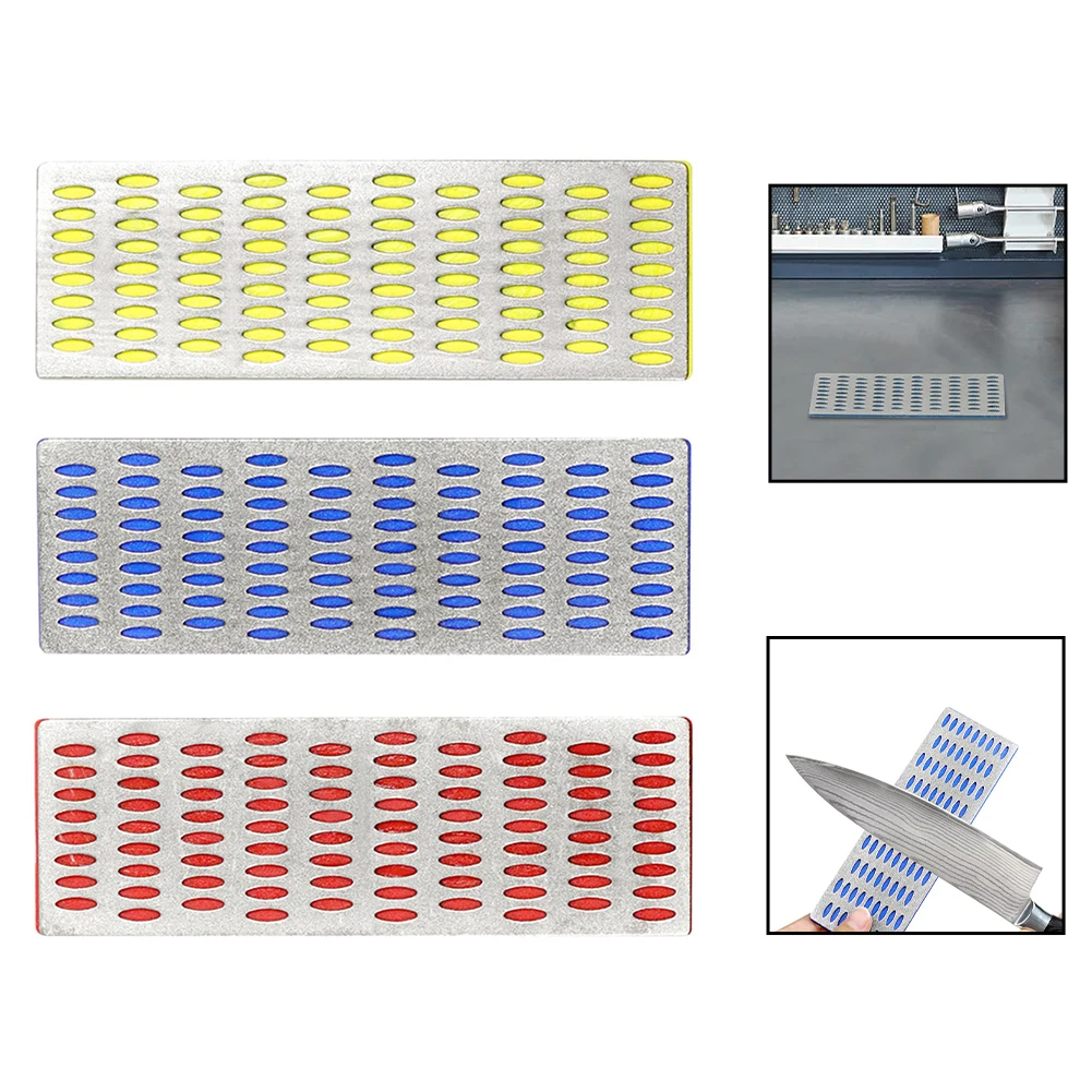 3PCS Sharpening Stone Set Diamond 200# 300# 400# Backing Whetstone Block For Grinding Kitchen Knives Whetstone Tool