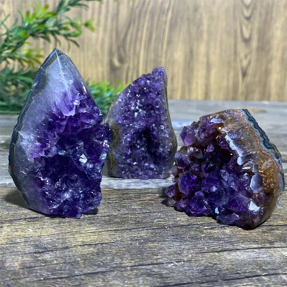 Natural Crystal Amethyst Free Form Stone Quartz Mineral Gemstones for Spiritual Ornaments Home Decoration