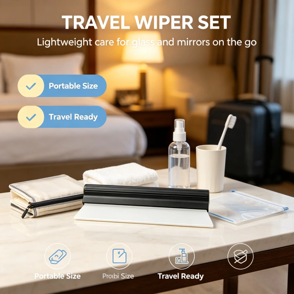 Desktop Cleaning Squeegee | Streak-Free Screen & Glass Wiper for Office — Quick Dust Removal Tool for Desk & Home Surfaces