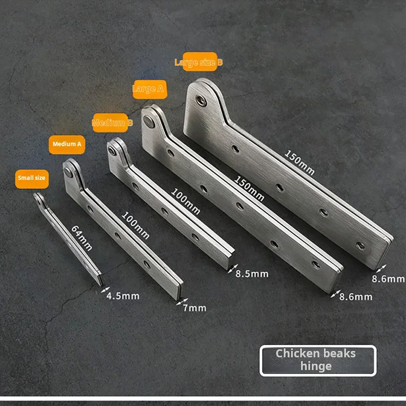2PCS 360 Degree Pivot Wooden Door Upper Lower Hinges Positioning Door Axis Sky And Earth Axis Rotation Axis Chicken Mouth Hinge