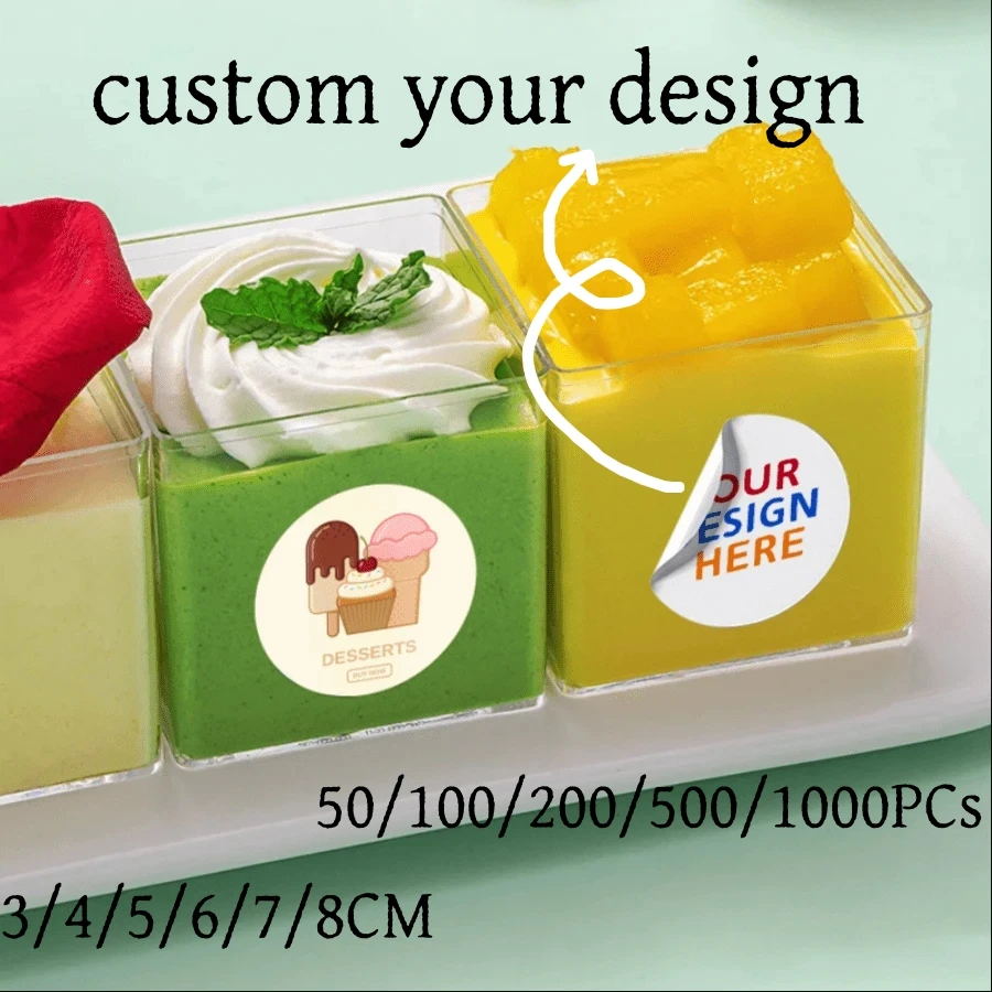 ملصقات دائرية مخصصة مقاس 3-8 سم - شخصية مثالية لحفلات الزفاف وأعياد الميلاد والذكرى السنوية والمدرسة والمناسبات