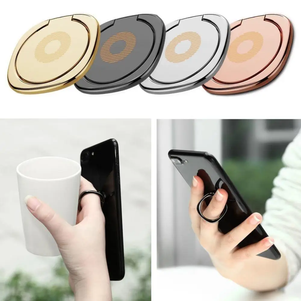 Ultrathin Finger Ring Phone Holder 360 Degree Rotation Mobile Phone Stand Holder Desk Bracket