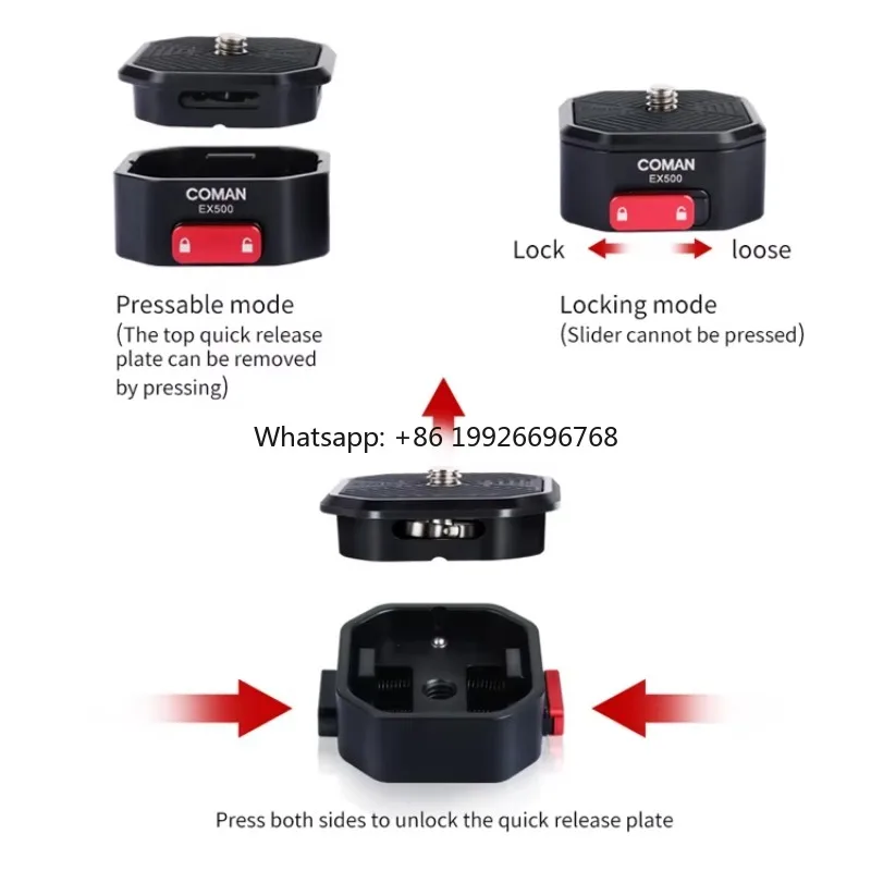 

Professional EX500 Super Quick Lock & Mount for Traveling Light and Compact Quick Release Plate manufacturer