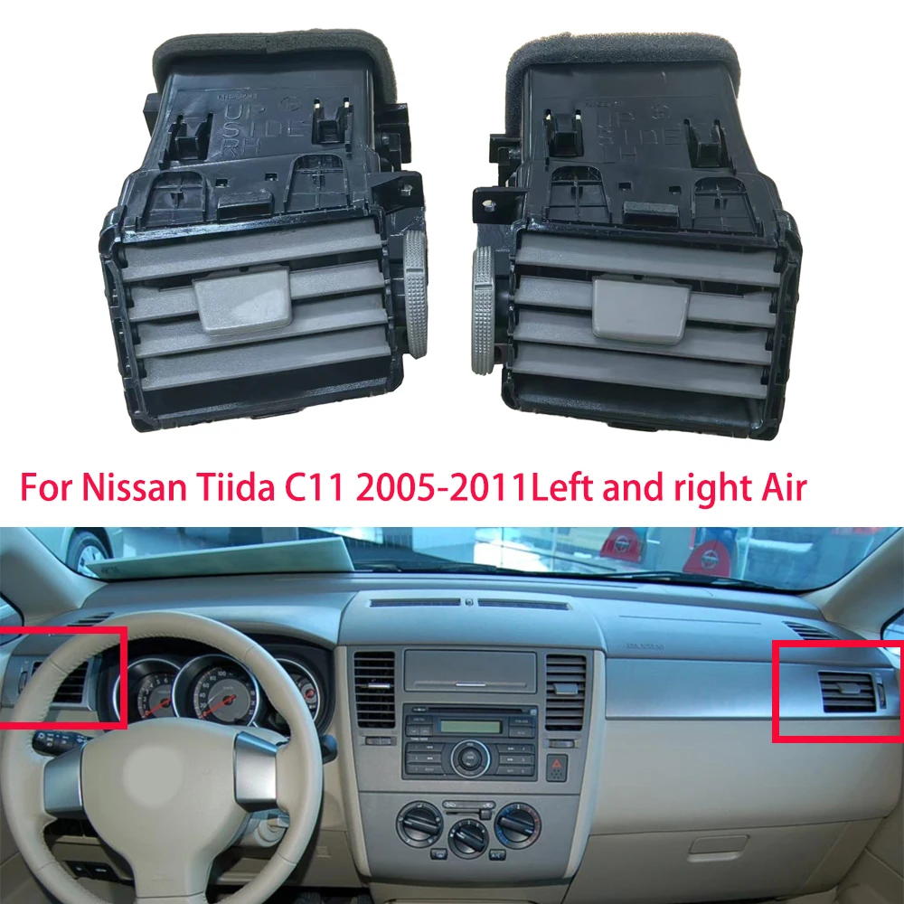 

yaocaiss-2 For Nissan Tiida C11 2005-2011 Air Vent Outlet Air-condition Installation Fresh Air Outlet Left and right Vent grille