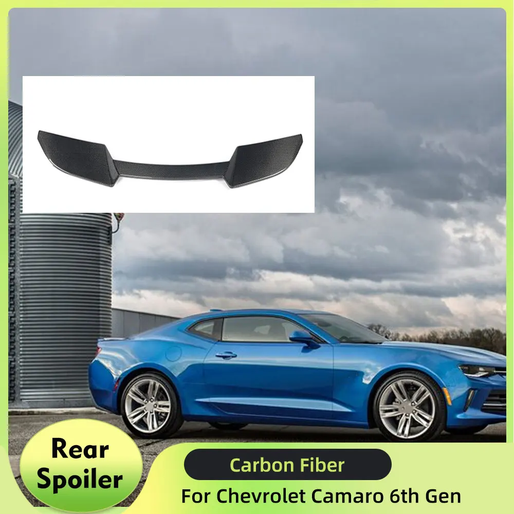 Alerón Trasero para Chevy Camaro 6.ª Generación RS SS LT LS ZL1 2016-2023, Alerón Trasero para Carreras, Alerón para Tapa de Maletero, Alerón Trasero de Fibra de Carbono