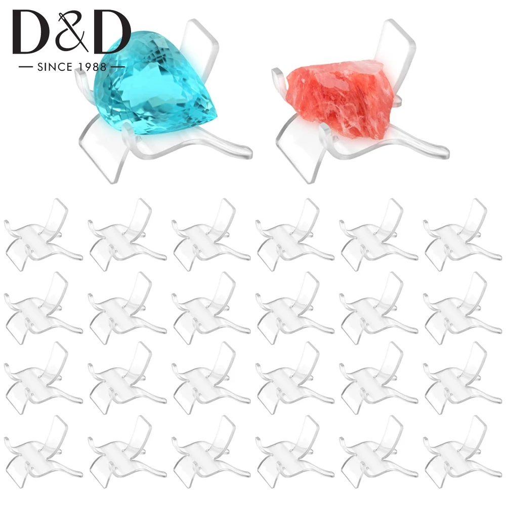 Suporte De Exibição De Acrílico Transparente, Display De Cavalete, Suporte De Exibição, Display Stand, Crystal Geode, Colecionáveis, 10Pcs, Conjunto