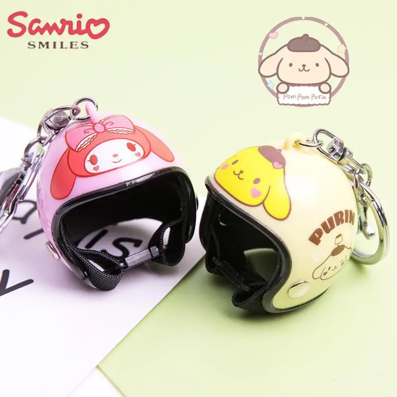 

Sanrio Creative Keychain Twelve Constellations Helmet Series Kawaii Cinnamoroll Personalized Car Accessories Gifts To Friends